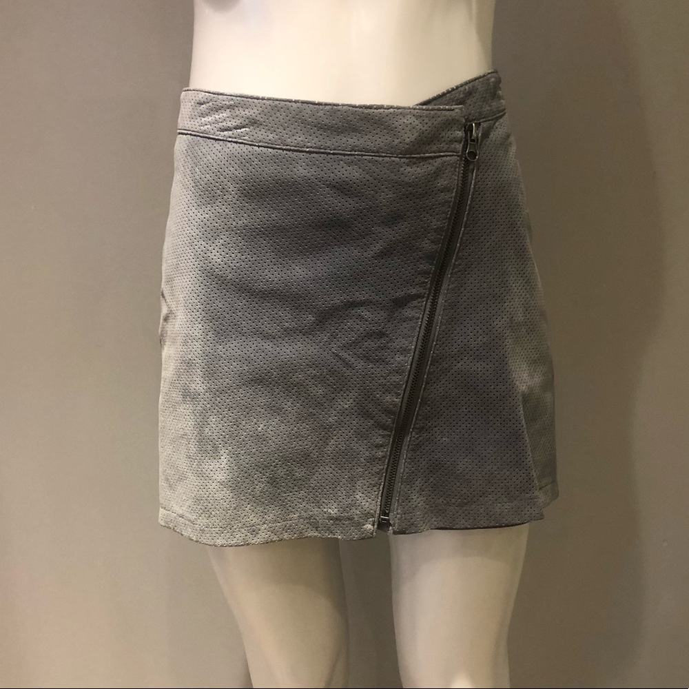 Aqua suede skirt size small
